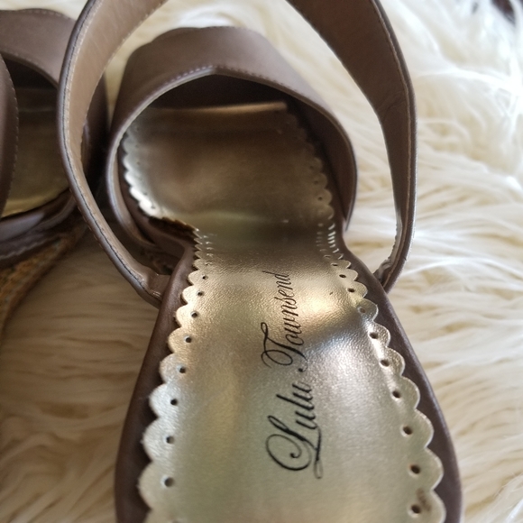 Wedge Lulu Townsend Sandals Size 9.5 9 1/2 - Picture 15 of 16